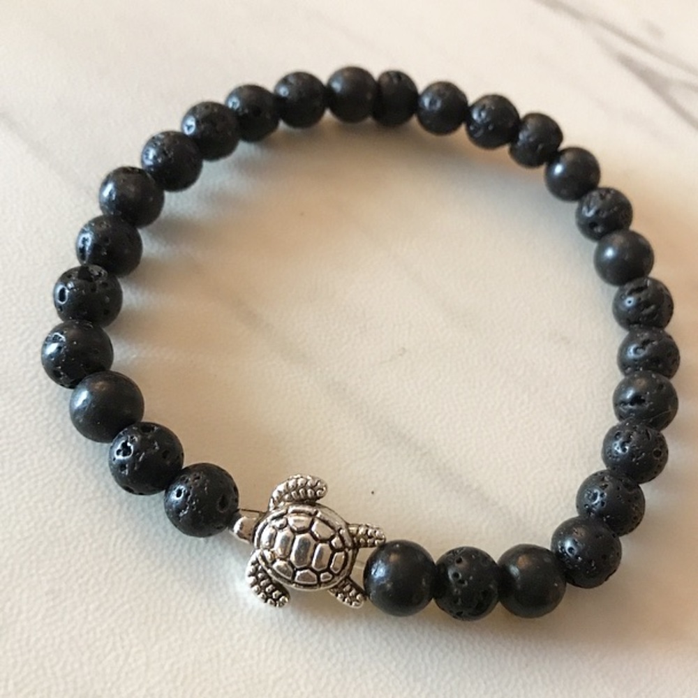 🔴SALE ! Lava rock oil diffuser turtle bracelet - Picture 7 of 8